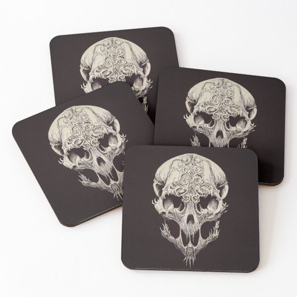 Item preview, Book of Skulls: Illustration #618: Gothic Halloween Decorated Anthropomorphic Skull. Antique Lithograph designed and sold by Åveline Dvorak.