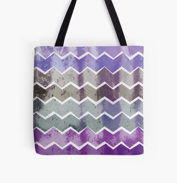Item preview, Chevron Stripes Pattern in Stormy Purples designed and sold by Daisy Beatrice.