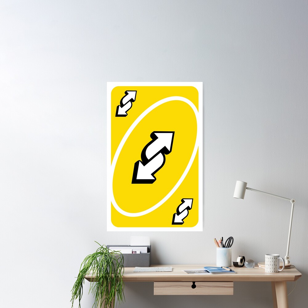 UNO Reverse card - Yellow Greeting Card for Sale by crossesdesign