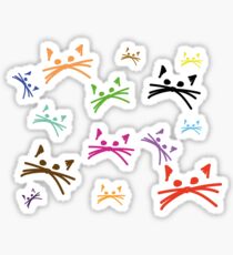 Pegatina Patrón de gatos