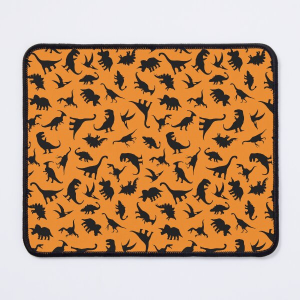 Item preview, Fun Dinosaur Pattern (Black On Orange) designed and sold by jezkemp.