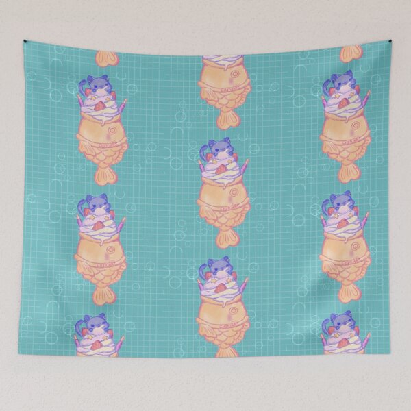 Item preview, Taiyaki Neko / Cat Strawberry Soft Serve Ice Cream designed and sold by Chynia.