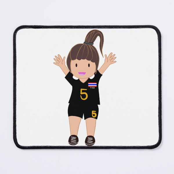 Item preview, cute cartoon Thai volleyball player  designed and sold by MookTupnoy.