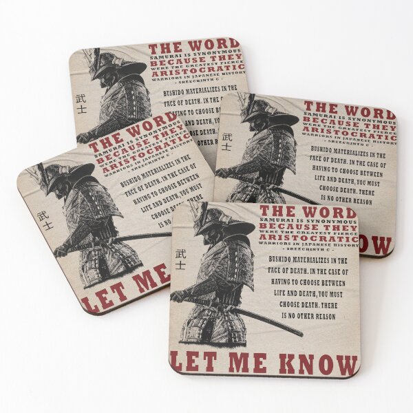 Item preview, Samurai Quotes Text Art designed and sold by AthengId.