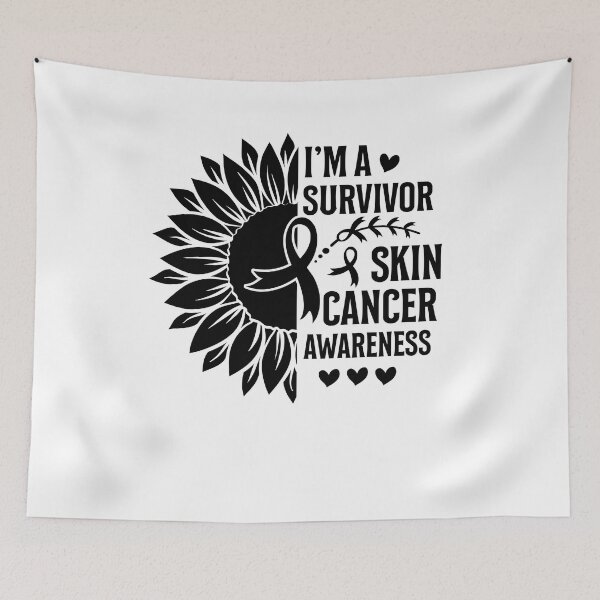 Item preview, Melanoma Awareness Skin Cancer Black Ribbon designed and sold by Rich-Bogus.