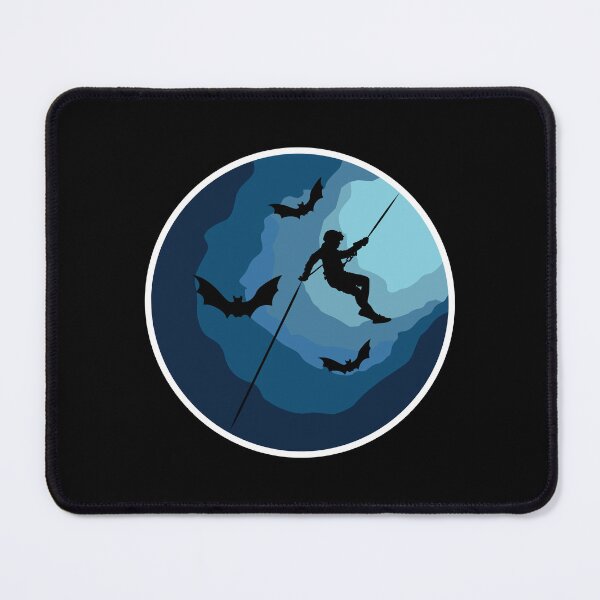 Item preview, Caver Rappelling Into A Cave - Caving Spelunking Speleology designed and sold by TheInkElephant.