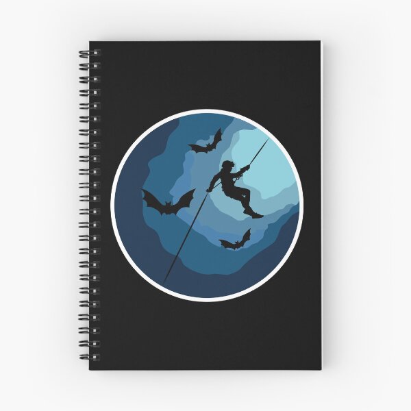 Item preview, Caver Rappelling Into A Cave - Caving Spelunking Speleology designed and sold by TheInkElephant.