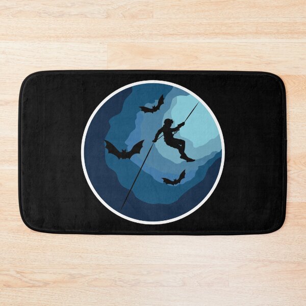 Item preview, Caver Rappelling Into A Cave - Caving Spelunking Speleology designed and sold by TheInkElephant.