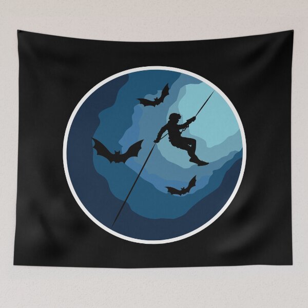 Item preview, Caver Rappelling Into A Cave - Caving Spelunking Speleology designed and sold by TheInkElephant.