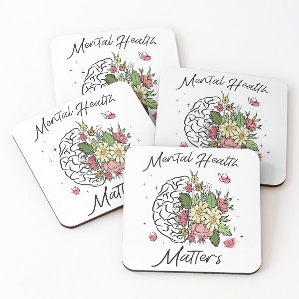 Item preview, Mental Health Shirt, Love Yourself Shirt, Floral Brain Shirt, Therapist Shirt, designed and sold by Rich-Bogus.