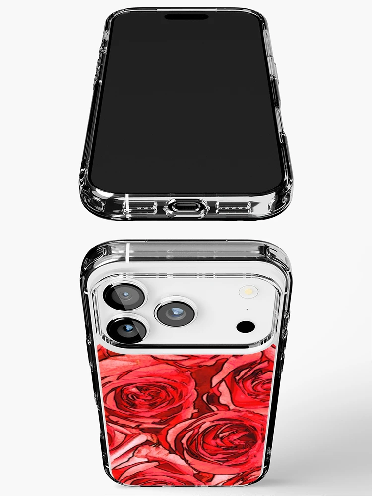 Thumbnail 3 of 5, iPhone Case, Red Roses designed and sold by GriffinJDesigns.