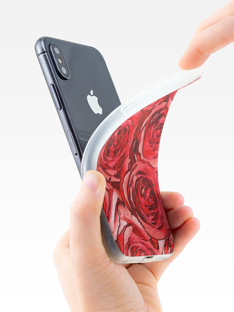 Thumbnail 4 of 5, iPhone Case, Red Roses designed and sold by GriffinJDesigns.