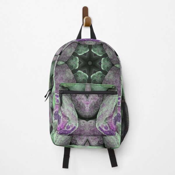 Item preview, Mosaic Abstract Beach Pebbles Flower Shape Mandala Biophilic Design Green and Lilac designed and sold by Beachy.