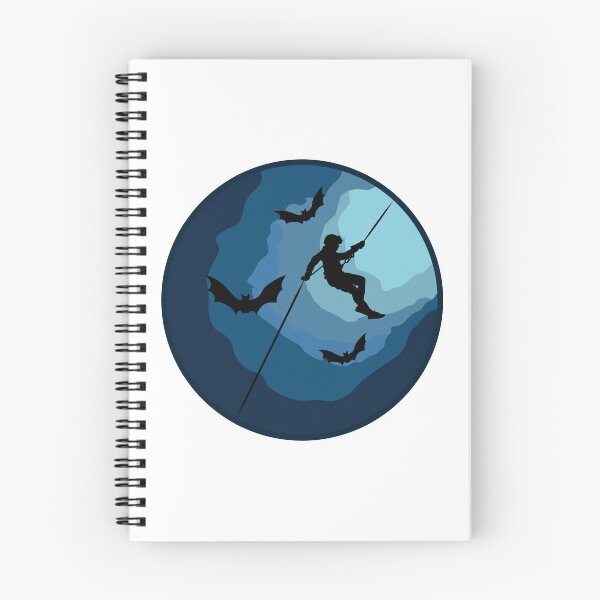 Item preview, Caver Rappelling Into A Cave - Caving Spelunking Speleology designed and sold by TheInkElephant.