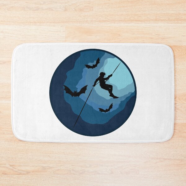 Item preview, Caver Rappelling Into A Cave - Caving Spelunking Speleology designed and sold by TheInkElephant.