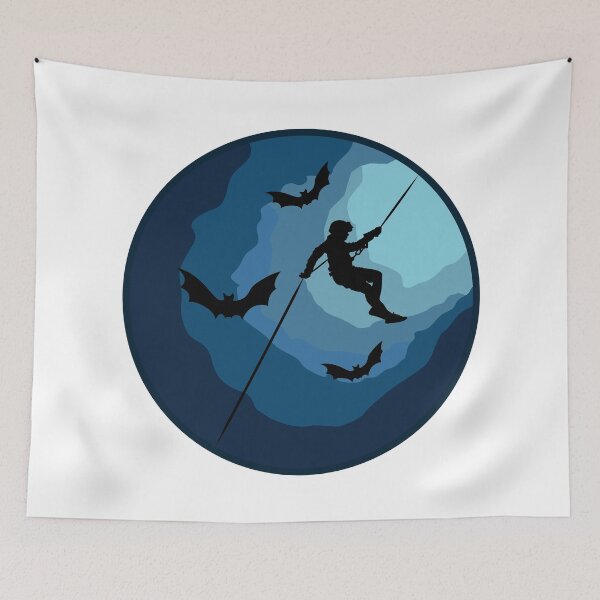 Item preview, Caver Rappelling Into A Cave - Caving Spelunking Speleology designed and sold by TheInkElephant.