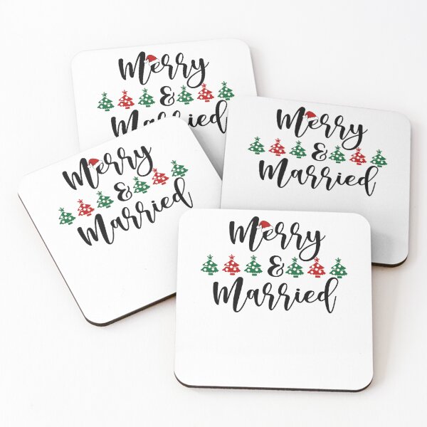 Item preview, Merry And Married, Funny Couples Christmas Shirts, Couples Outfits, Holiday Party Couple Shirts, Honeymoon Just Married, Couples First Xmas designed and sold by Rich-Bogus.