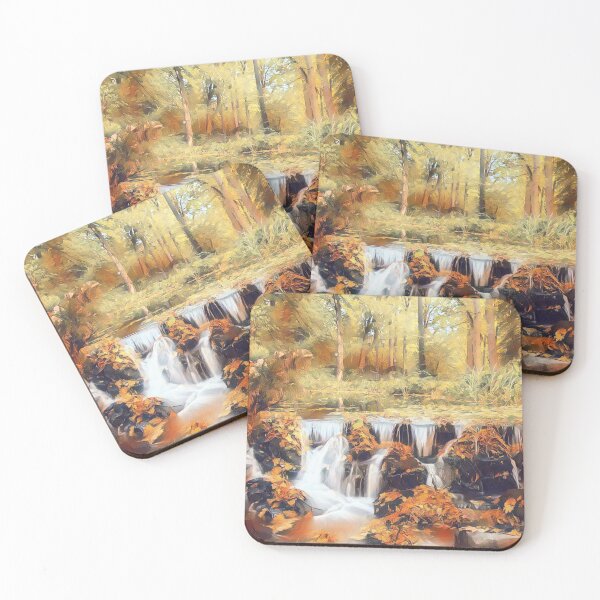Artikelvorschau, WATERFALL IN AUTUMN entworfen und verkauft von KatisDesign.
