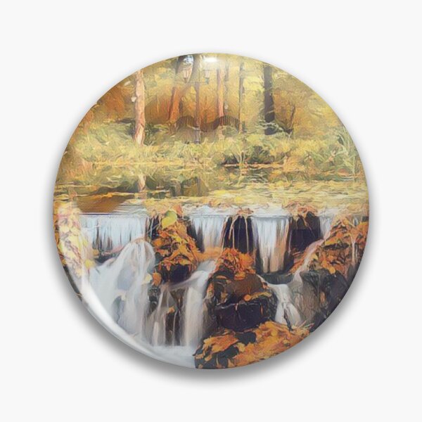 Artikelvorschau, WATERFALL IN AUTUMN entworfen und verkauft von KatisDesign.