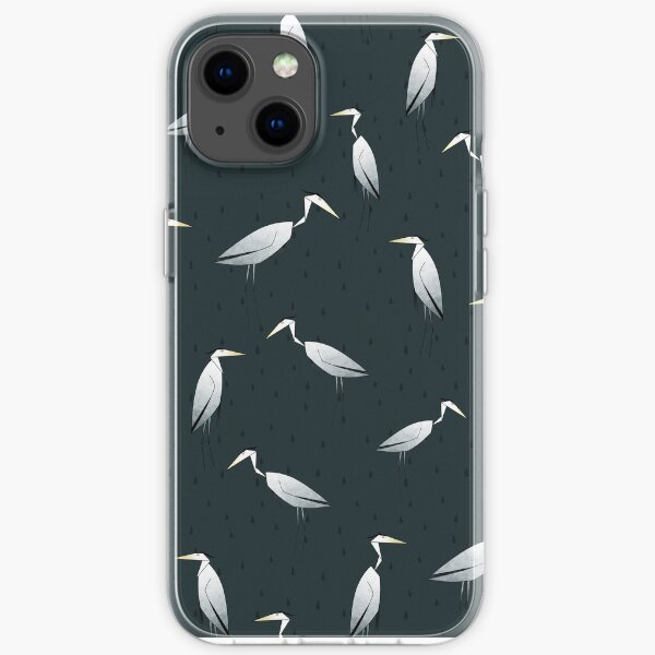 Heron Pattern iPhone Soft Case