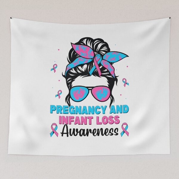 Item preview, Messy Bun Mom Pregnancy and Infant Loss Awareness designed and sold by Rich-Bogus.