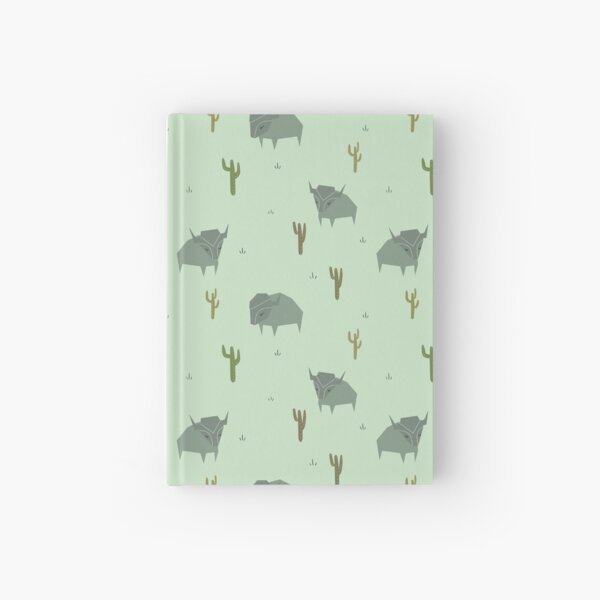 Bison Pattern Pistachio Hardcover Journal