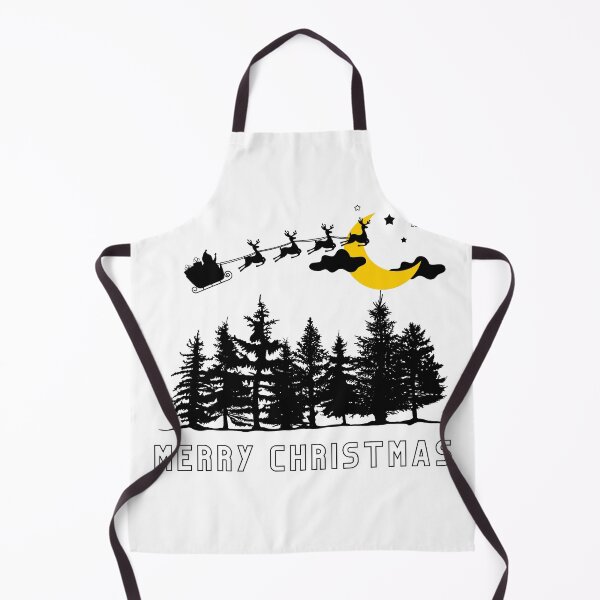 Item preview, Santa Flying in the Sky with Reindeers designed and sold by Coffee Lifestyle.