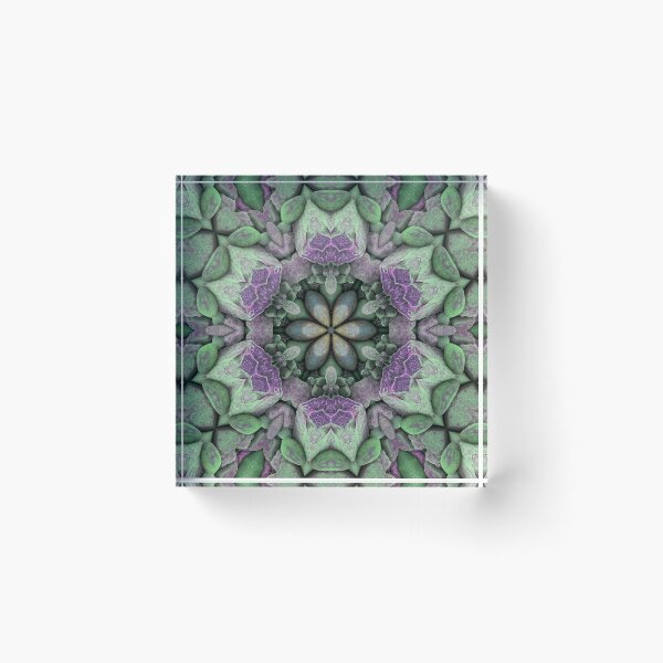 Item preview, Flower Shape Abstract Beach Pebbles Mosaic Maximalist Style Green and Lilac designed and sold by Beachy.