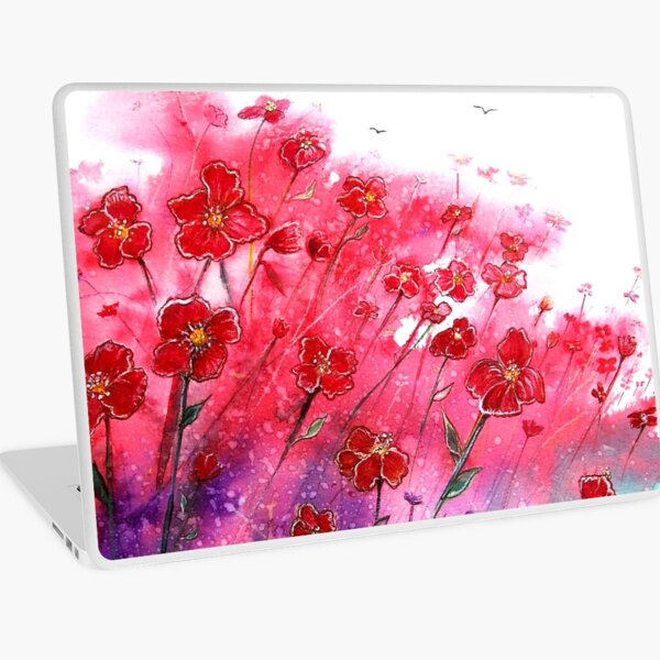 Dancing Poppies Laptop Skin