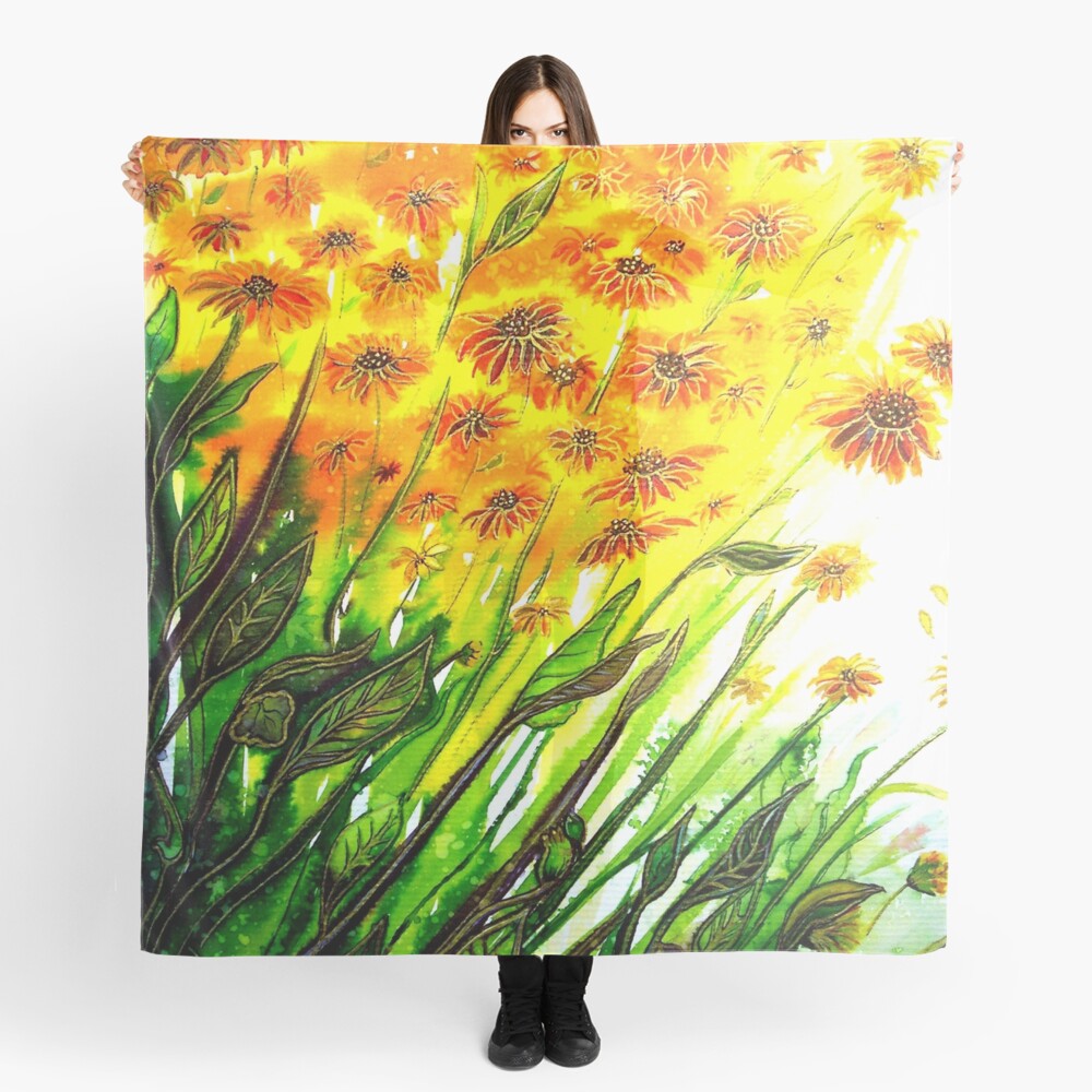 Sizzling Sunflowers Scarf