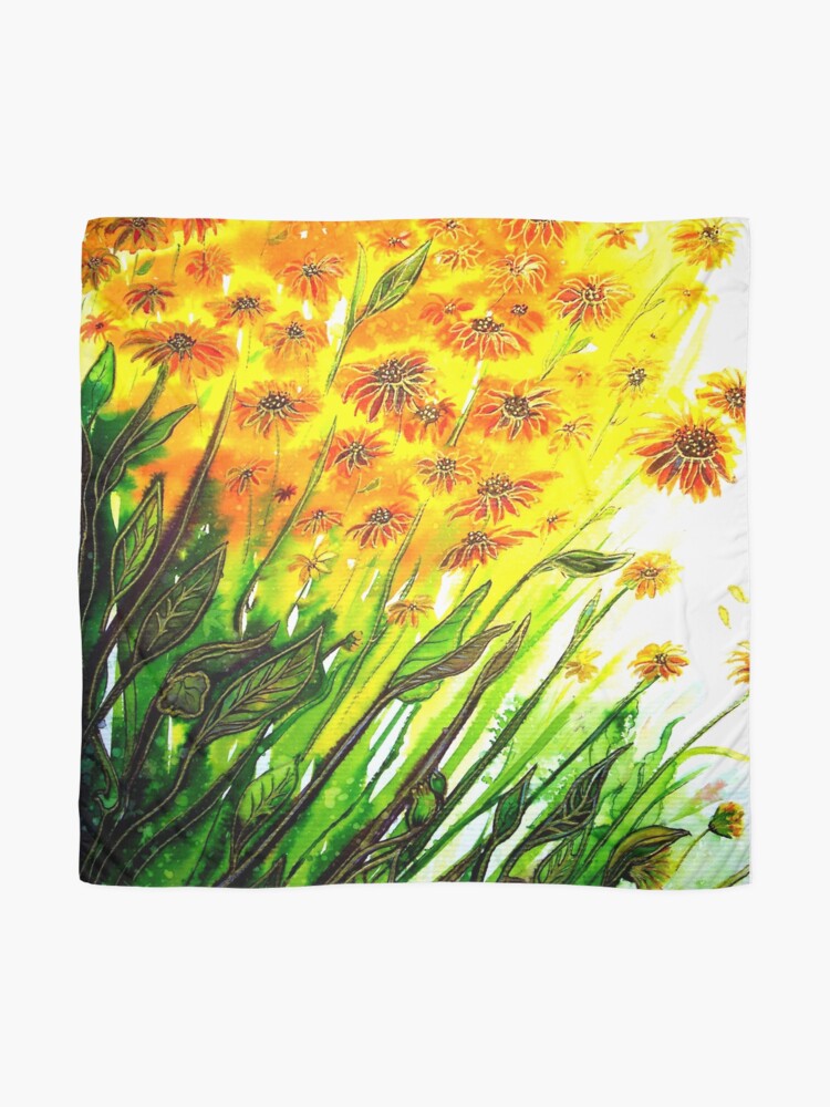 Alternate view of Sizzling Sunflowers Scarf