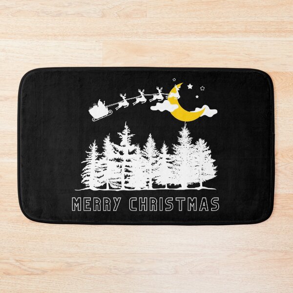 Item preview, Santa Flying in the Sky with Reindeers designed and sold by Coffee Lifestyle.