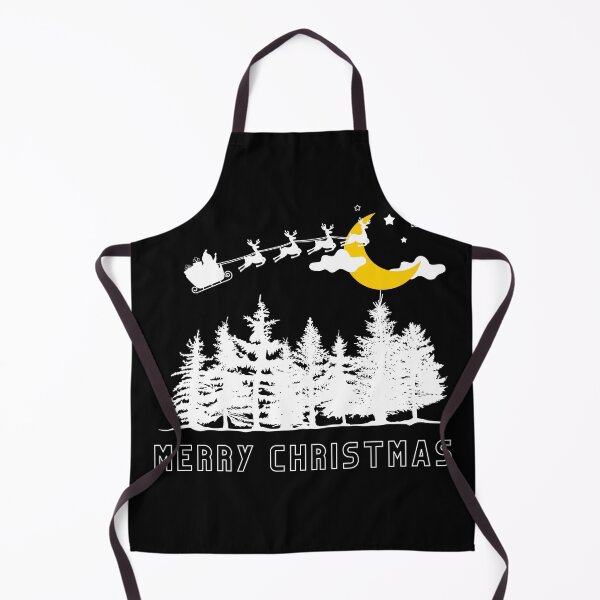 Item preview, Santa Flying in the Sky with Reindeers designed and sold by Coffee Lifestyle.