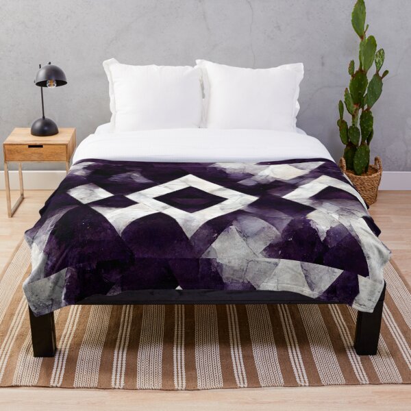 Aperçu de l'œuvre Motif violet et blanc créée et vendue par Jaraz.