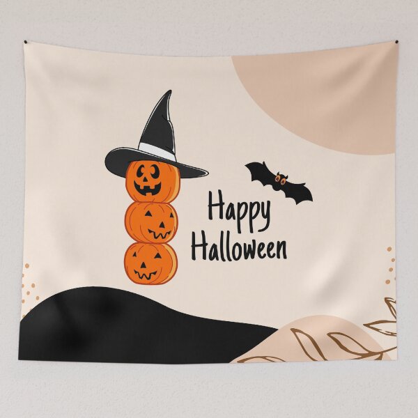 Item preview, Scary Evil Funny Pumpkin Head Happy Halloween designed and sold by The Glasses Girl.