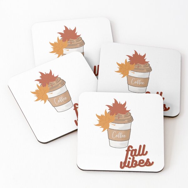 Item preview, Fall Vibes with Coffee and Leaves designed and sold by tiffsbookblog.