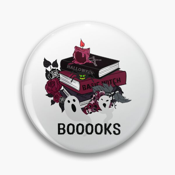 Item preview, Halloween spider, ghosts and books - Booooks designed and sold by RockBeeDesigns.