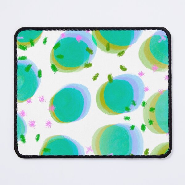Item preview, Preppy Watercolor Brushstroke Free Polka Dots Blue, Turquoise and Green Spots Dots Dalmation Animal Spots Design Multicolor designed and sold by theprintedclub.