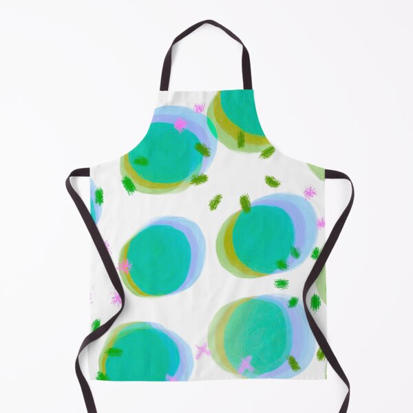 Item preview, Preppy Watercolor Brushstroke Free Polka Dots Blue, Turquoise and Green Spots Dots Dalmation Animal Spots Design Multicolor designed and sold by theprintedclub.