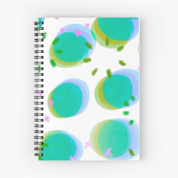 Item preview, Preppy Watercolor Brushstroke Free Polka Dots Blue, Turquoise and Green Spots Dots Dalmation Animal Spots Design Multicolor designed and sold by theprintedclub.