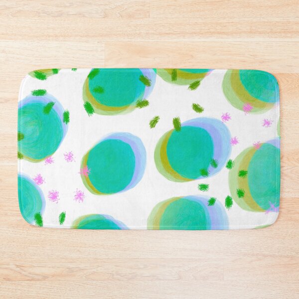 Item preview, Preppy Watercolor Brushstroke Free Polka Dots Blue, Turquoise and Green Spots Dots Dalmation Animal Spots Design Multicolor designed and sold by theprintedclub.