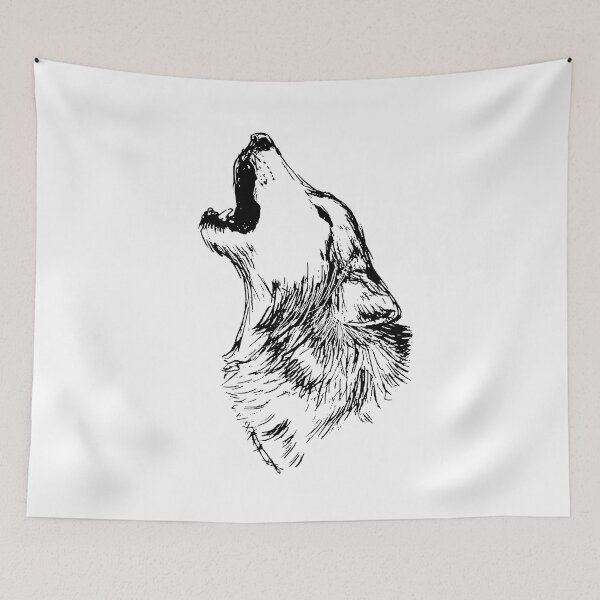Item preview, Wolf  Moon Black Craze Tees designed and sold by Barnissim.