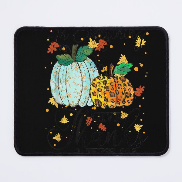 Item preview, In Everything Give Thanks 1 Thess 5 18 Leopard Pumpkin T-Shirt designed and sold by BlochEmiline.