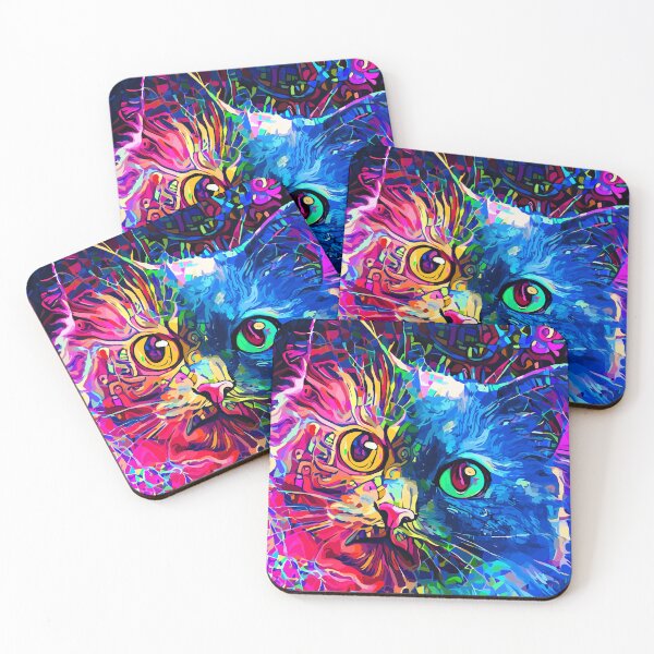 Item preview, Colorful cat designed and sold by Amadej.