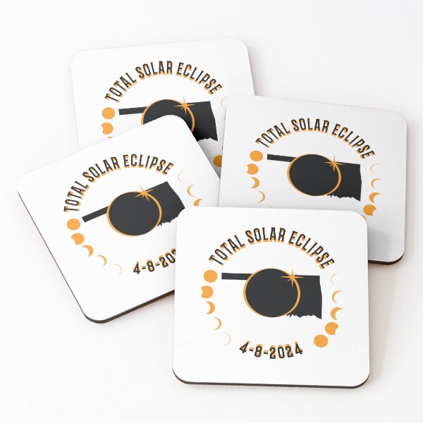 Item preview, Oklahoma Total Solar Eclipse Path 2024 Eclipse Souvenir  designed and sold by The Junto Shop.