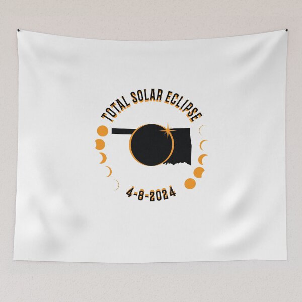 Item preview, Oklahoma Total Solar Eclipse Path 2024 Eclipse Souvenir  designed and sold by The Junto Shop.