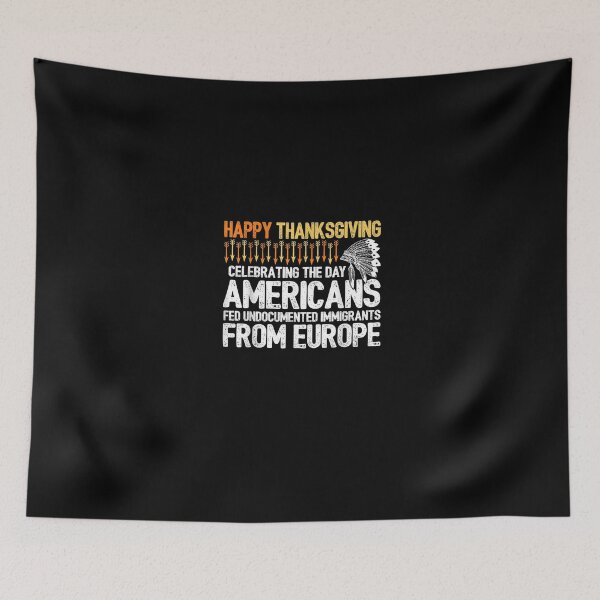 Artikelvorschau, Ureinwohner Thanksgiving - Amerikanisches Migranten-T-Shirt entworfen und verkauft von BlochEmiline.