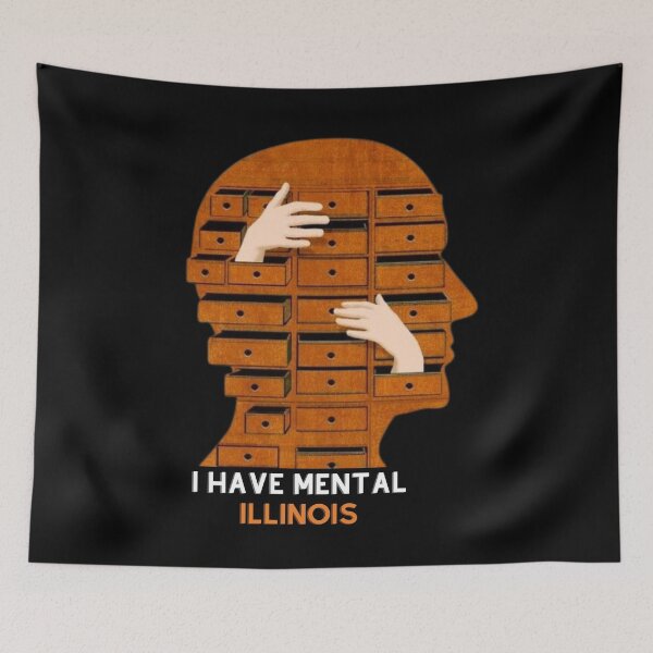 Item preview, I Have Mental Illinois Essential T-Shirt designed and sold by Flacki0.