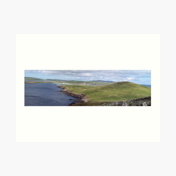 Shetland - Compass Point and airport Art Print
