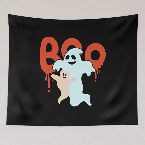 Item preview, Spooky ghost Halloween retro vintage designed and sold by ArtfulGiftShop.